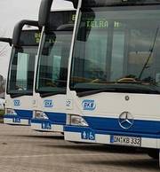 Das Foto zeigt mehrere Busse der Dürener Kreisbahn. Foto: Jürgen Müller.