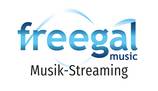 Die Grafik zeigt das Freegal-Logo. Durch einen Klick auf das Logo gelangen Sie zur entsprechenden Internetseite.