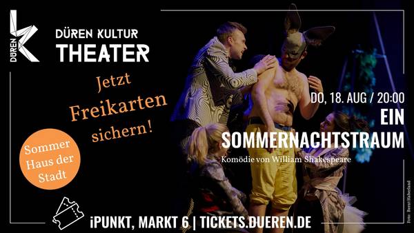Szenenfoto aus "Ein Sommernachtstraum" am 18.08.2022 im Theater Düren