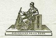 Allegorische Darstellung aus einem französischen Briefkopf.